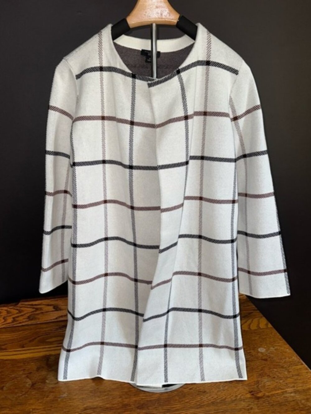 Ann Taylor Brown and White Textured Jacket